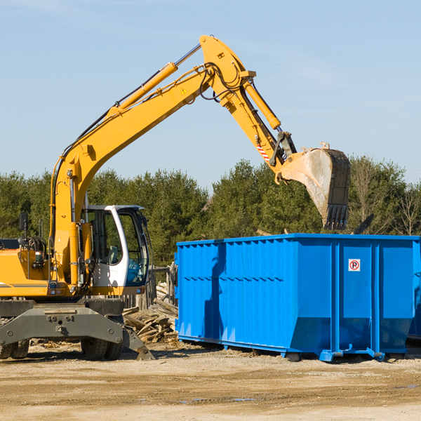 can i choose the location where the residential dumpster will be placed in Burnsville MS